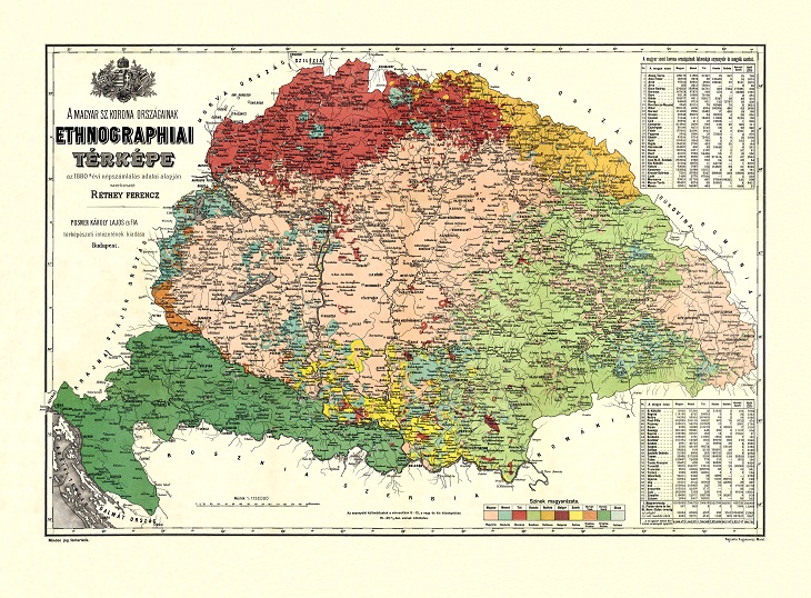  A magyar Szent Korona országainak ethnographiai térképe